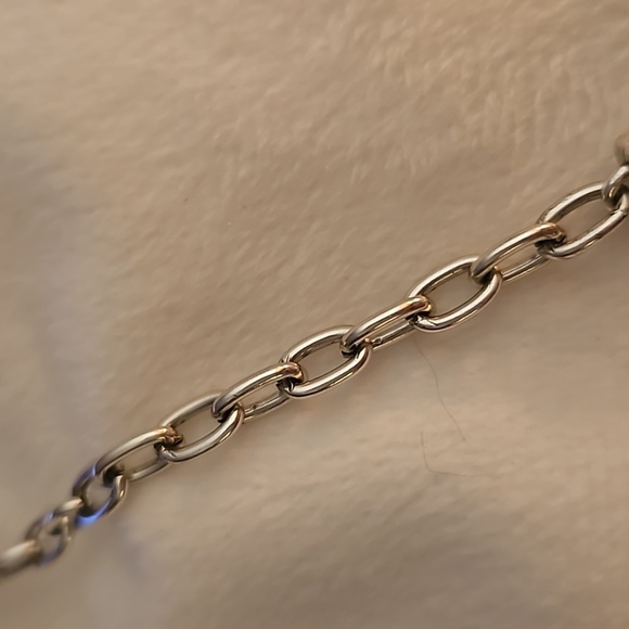 VTG BRIGHTON Silver Plated Logo Scroll Coin Pendant Chain Necklace - Picture 5 of 8